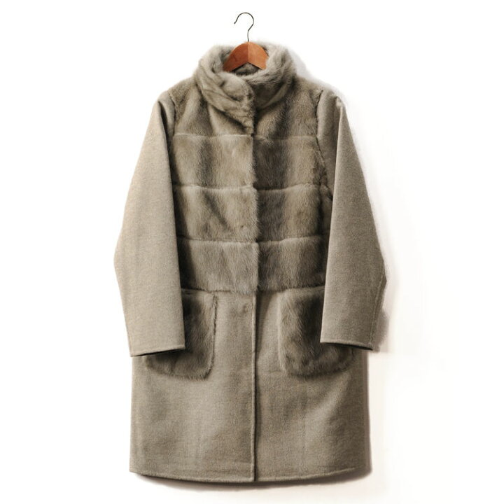 楽天市場】【40%OFFクーポン!】ミンク ＆ カシミヤ 混 ウール コート 