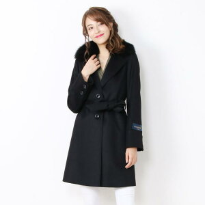 �y10%off�N�[�|���zERA/�G�� �J�V�~�� 100�� �R�[�g �t�H�b�N�X �� �R�[�g ����90cm ���f�B�[�X �~ ���C�g�x�[�W��/�I�����W/�u���b�N �� ���� �M�t�g �v���[���g 7F (02000239r)