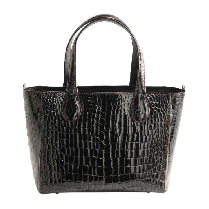 楽天市場】クロコダイル トートバッグ レディース シャイニング加工  