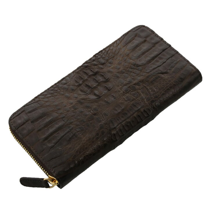 楽天市場】カイマン 財布 メンズ ラウンドファスナー 長財布 マット  