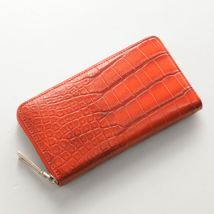 楽天市場】クロコダイル 長財布 メンズ マット加工 シルバー金具  