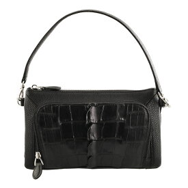 【20％OFFクーポン】お財布ポシェット 牛革 クロコダイル レディース ショルダーバッグ レディース 小さめ ホーンバッグ 3WAY ミニバッグ ポシェット 斜め掛け 本革 ワニ革 レザー 大人 クラッチバッグ 革 小さいバッグ お財布ショルダー ギフト プレゼント 4FA (06001330r)