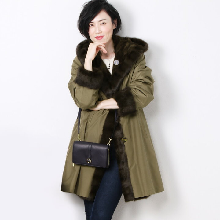 楽天市場】【20%OFFクーポン!】シルク ロシアンリス コート 