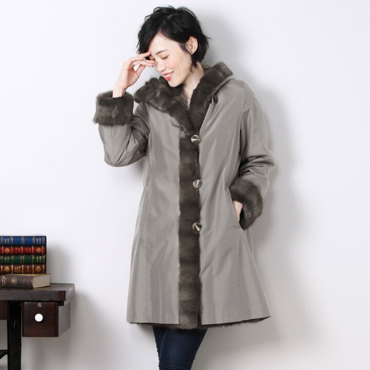 楽天市場】【20%OFFクーポン!】シルク ロシアンリス コート 