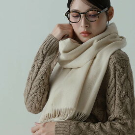 【10%offクーポン】《mau.さんコラボ》極やわカシミヤ 100% ストール レディース 白 カシミヤストール 【名入れ刺繍可能】 マフラー カシミヤマフラー 無地 カシミヤ ストール 大きめ Filomo 柔らかい 敏感肌 春 秋 冬 ギフト プレゼント 7F (02000277r)