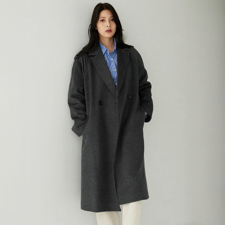 楽天市場】ロング チェスターコート レディース カシミヤ ブレンド  