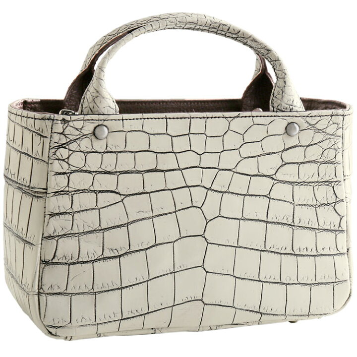 楽天市場】クロコダイル ミニ ハンドバッグ 日本製 レディース 2WAY  