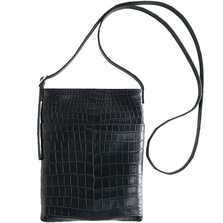 楽天市場】クロコダイル サコッシュ メンズ レザー ショルダーバッグ  