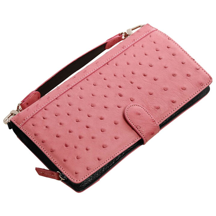 楽天市場】【20%OFFクーポン!】お財布ショルダー オーストリッチ フル  