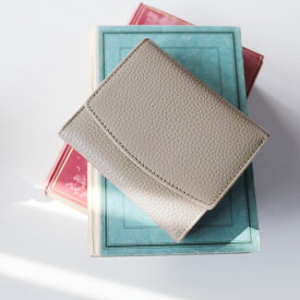 【20％OFFクーポン】二つ折り財布 レディース 本革 ブランド 財布 Mia Borsa ミニ財布 大きめ 折り財布 牛革 レザー フォーマル 使いやすい 小銭入れ ライトベージュ グレージュ スモークピンク ブルー ブラック ギフト プレゼント 4FC (07000338r)