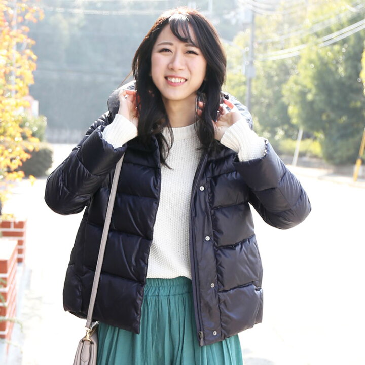 楽天市場】ダウンジャケット レディース ダウン90% 簡易 フード付き  