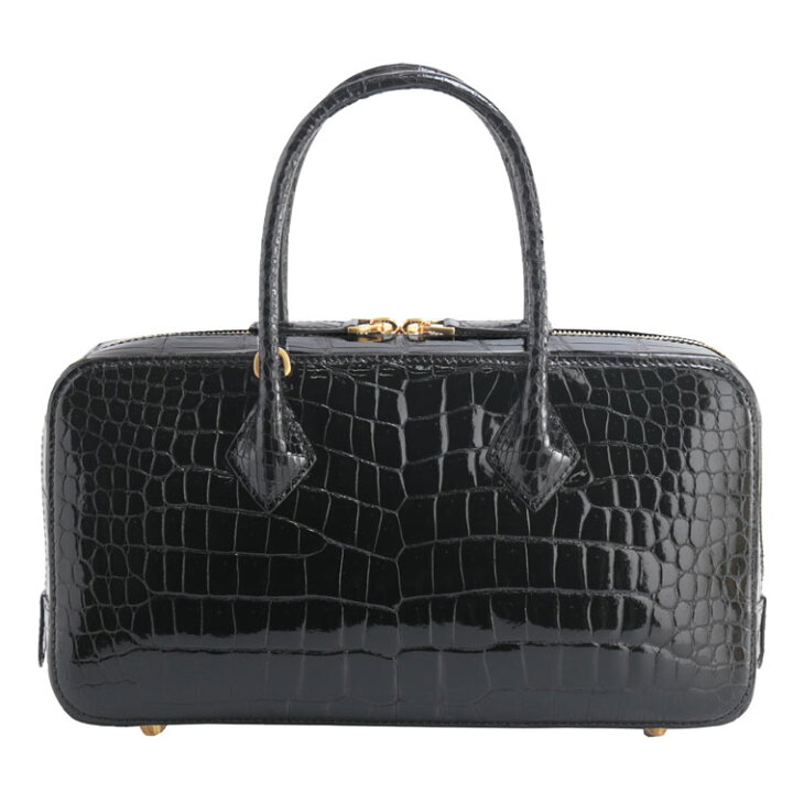 楽天市場】スモール クロコダイル ハンドバッグ レディース ラウンド  