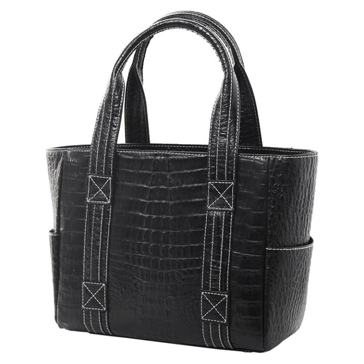 楽天市場】本革 トートバッグ レディース カイマン 牛革 型押し  