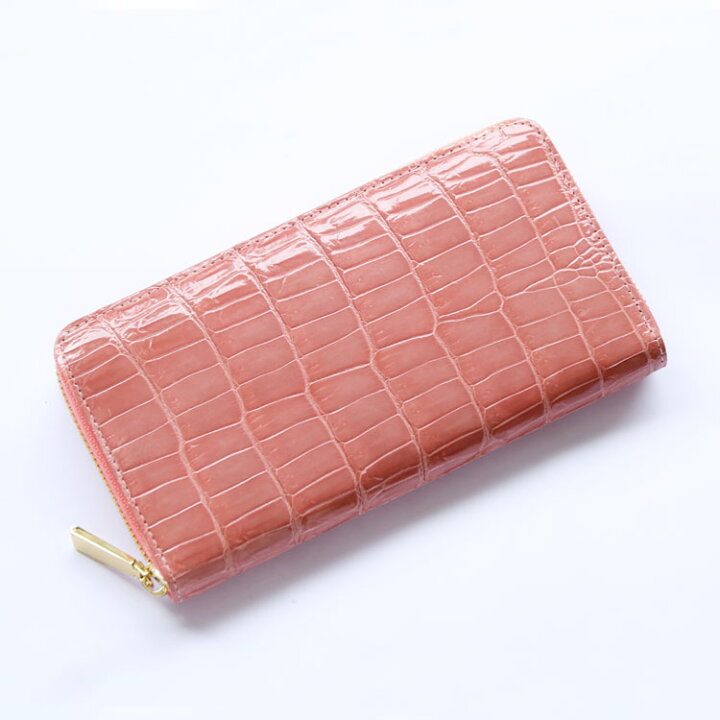 楽天市場】クロコダイル 長財布 レディース ラウンドファスナー  