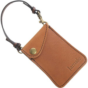 パスケース 縦型 ICカード カードケース IDカード カードホルダー 栃木レザー Jamale ジャマレ IDケース 本革 日本製 レディース 全4色【ネコポスで送料無料】 カードケース 高級 牛革 イタリア