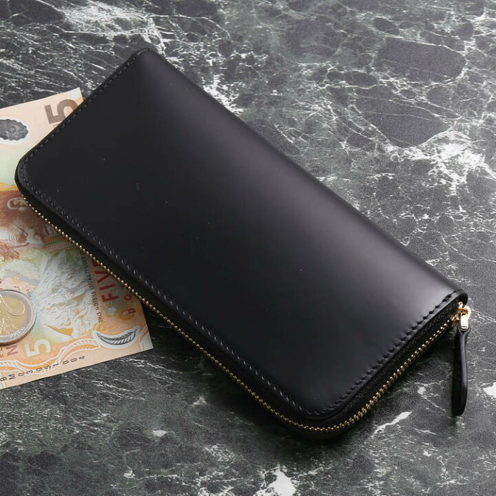 楽天市場】コードバン メンズ 長財布 ラウンドファスナー 財布 小さい  