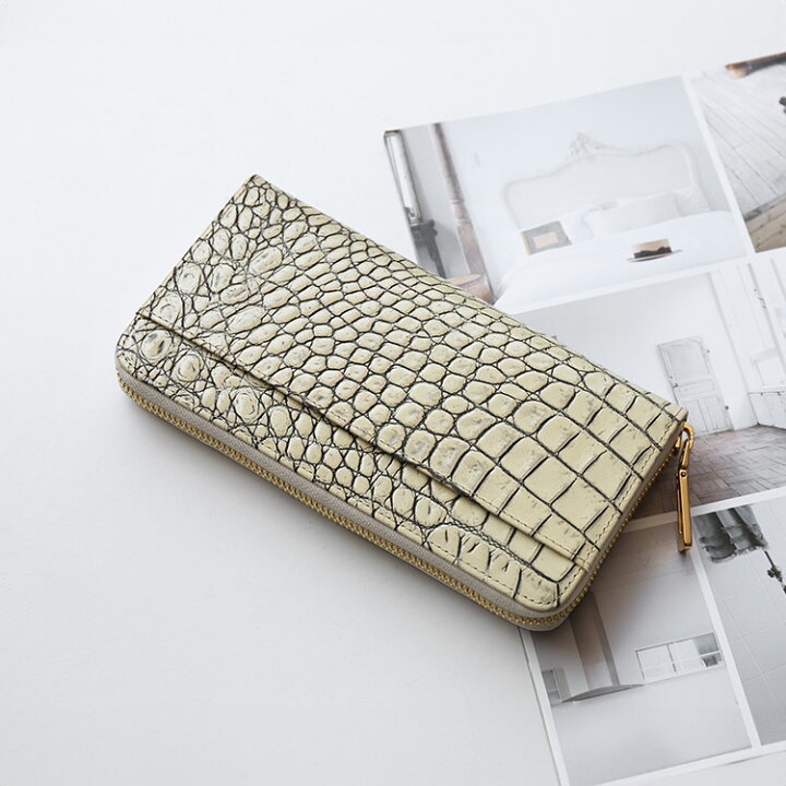 楽天市場】本革 財布 メンズ 長財布 イタリア製 牛革 クロコダイル柄  