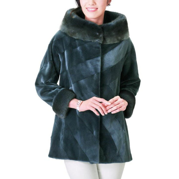 楽天市場】【19%OFFクーポン!】【1点限り】 ミンク ジャケット 