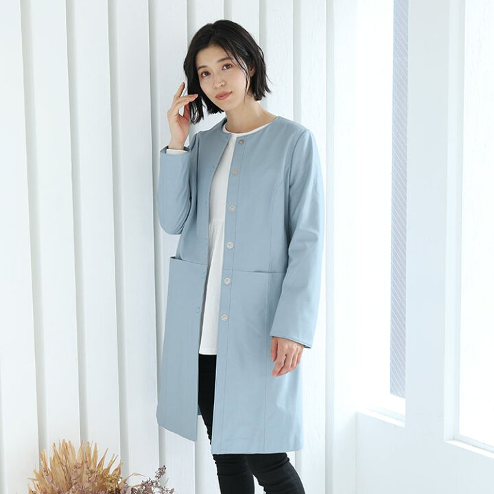 楽天市場】レザー コート アウター レディース ラムレザー 本革 ノー  