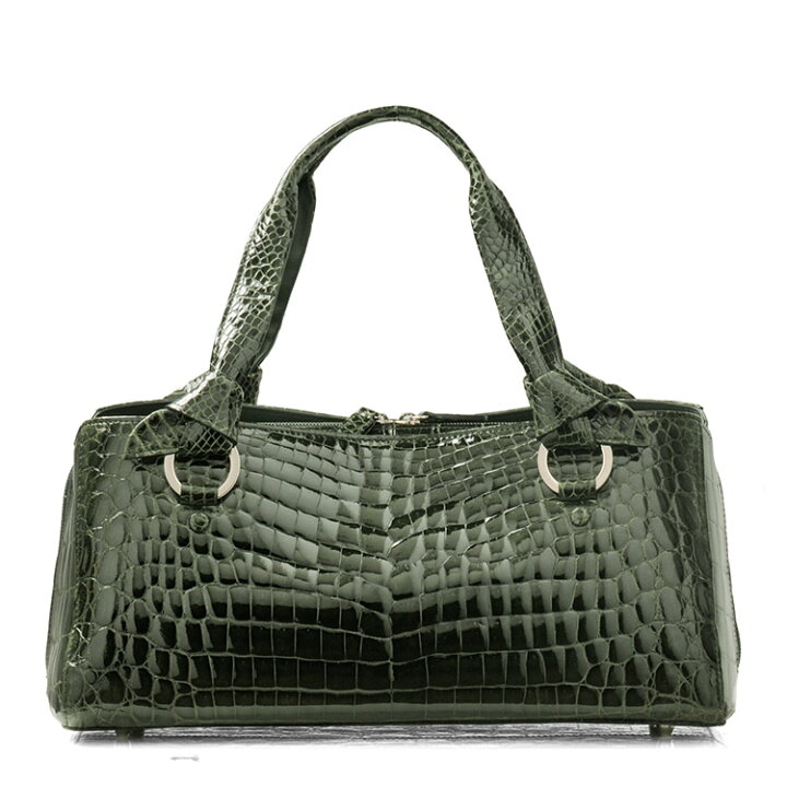 楽天市場】【4h限定20%off】クロコダイル ハンドバッグ シャイニング  