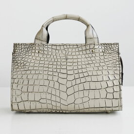 クロコダイル メンズ 2WAY ハンドバッグ 日本製 2WAY ミニトート バッグ 小さめ マット 加工 目地染め センター取り 斜め掛け ショルダーバッグ ミニバッグ 軽量 本革 鰐革 JRA プレゼント 4FA (06001760-mens-1r)