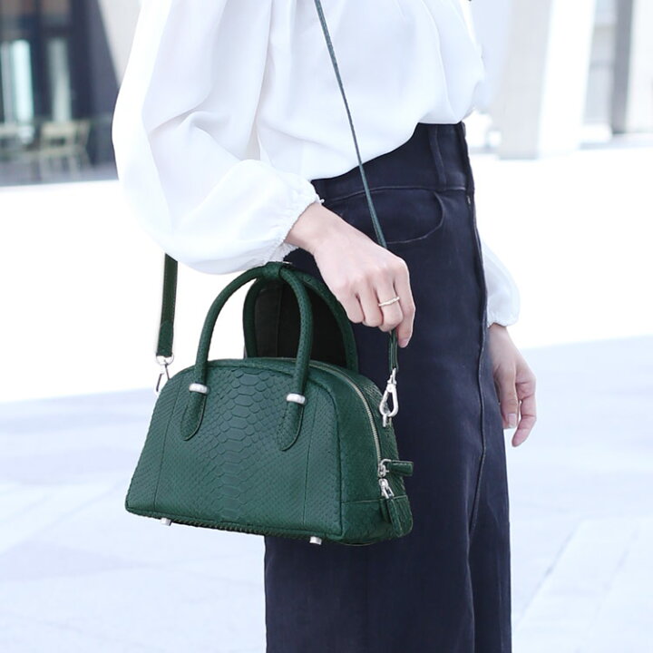 楽天市場】ダイヤモンド パイソン ハンドバッグ レディース 2WAY  