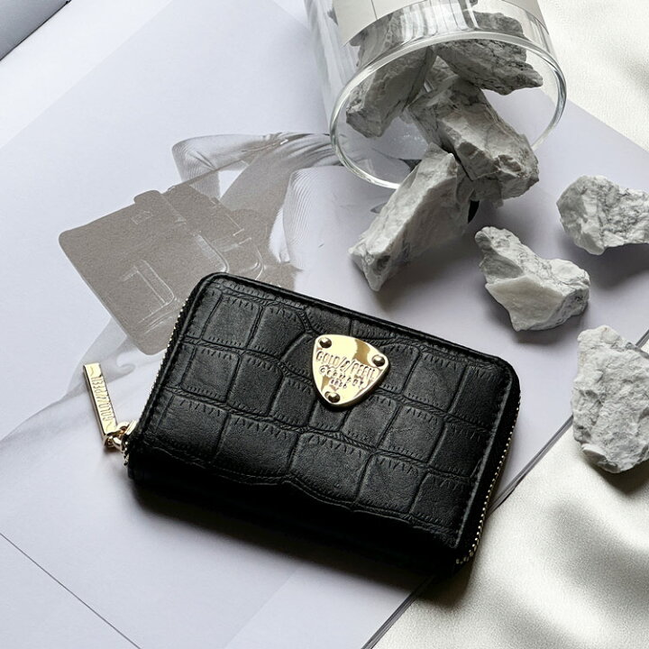 楽天市場】小さい財布 ミニ財布 レディース クロコ型押し 牛革 レザー  