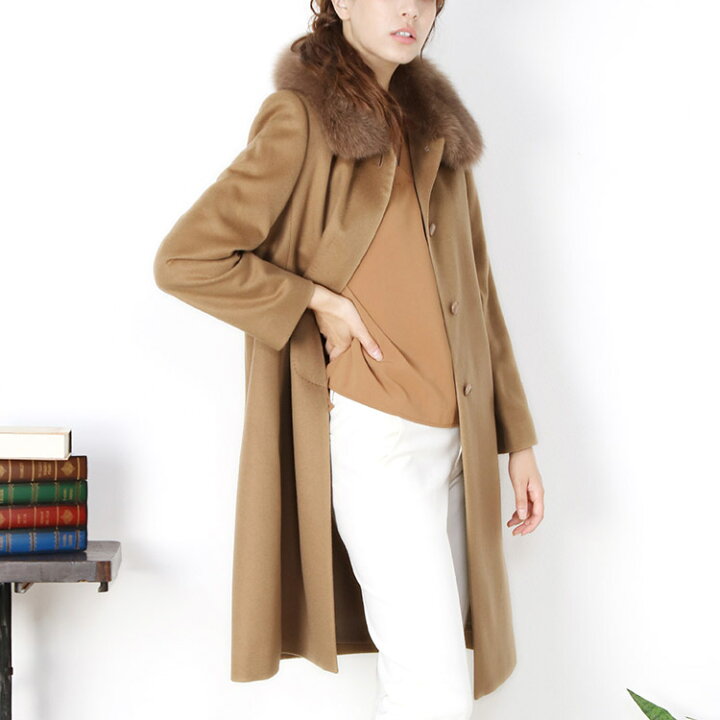 楽天市場】コート レディース カシミヤ 100% ロング ゆったり 大きめ 