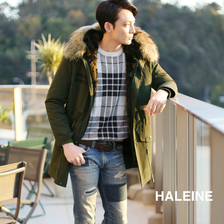 楽天市場】モッズコート メンズ ミンク ライナー ラクーン ファー  