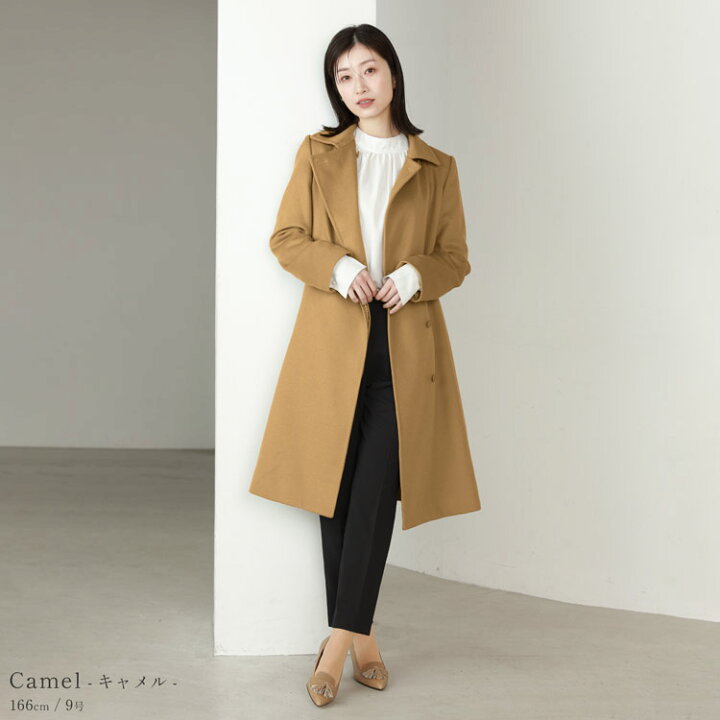 楽天市場】カシミヤ コート レディース カシミヤ100% ロングコート 