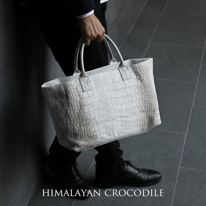 楽天市場】ヒマラヤ クロコダイル メンズ トートバッグ ファスナー  