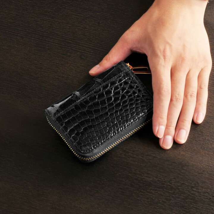 楽天市場】ミニ財布 レディース クロコダイル 革 コンパクト 財布  