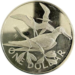 ヴァージン諸島 銀貨 シルバー 1977年 1ドル 品位925/1000 25.7g アンティークコイン
