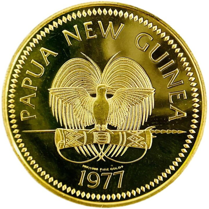 楽天市場】パプアニューギニア サイチョウ100キナ金貨 1977年 21.6金 
