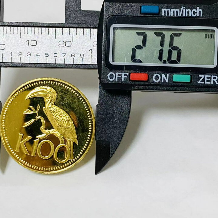楽天市場】パプアニューギニア サイチョウ100キナ金貨 1977年 21.6金 