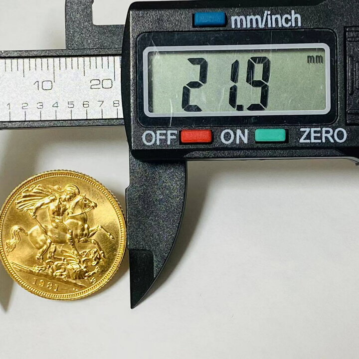 楽天市場】エリザベス2世 金貨 イギリス ソブリン 美品 1981年 22金 