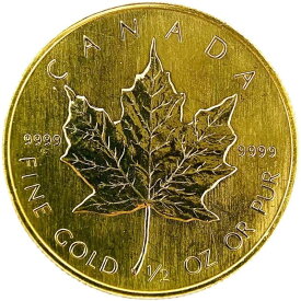 カナダ メイプル金貨 エリザベス女王 1989年 24金 純金 15.6g コイン イエローゴールド コレクション Gold