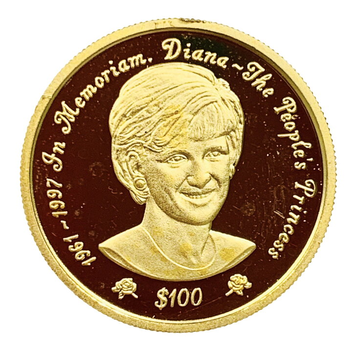 楽天市場】ダイアナ妃記念金貨 ニウエ NIUE 100ドル金貨 6.2g 1997年 