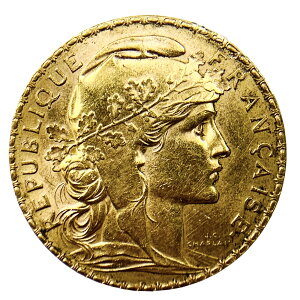 フランス マリアンヌ 金貨 1914年 6.4g 21.6金 イエローゴールド コレクション アンティークコイン Gold