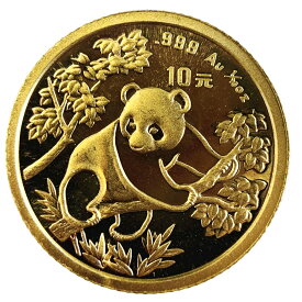 パンダ金貨 中国 24金 純金 1992年 3.1g 1/10オンス イエローゴールド コイン GOLD コレクション