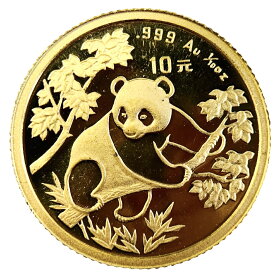 パンダ金貨 中国 24金 純金 1992年 3.1g 1/10オンス イエローゴールド コイン GOLD コレクション 美品
