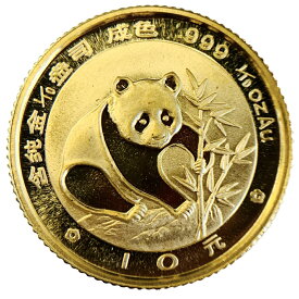 パンダ金貨 中国 24金 純金 1985年 3.1g 1/10オンス イエローゴールド コイン GOLD コレクション 美品