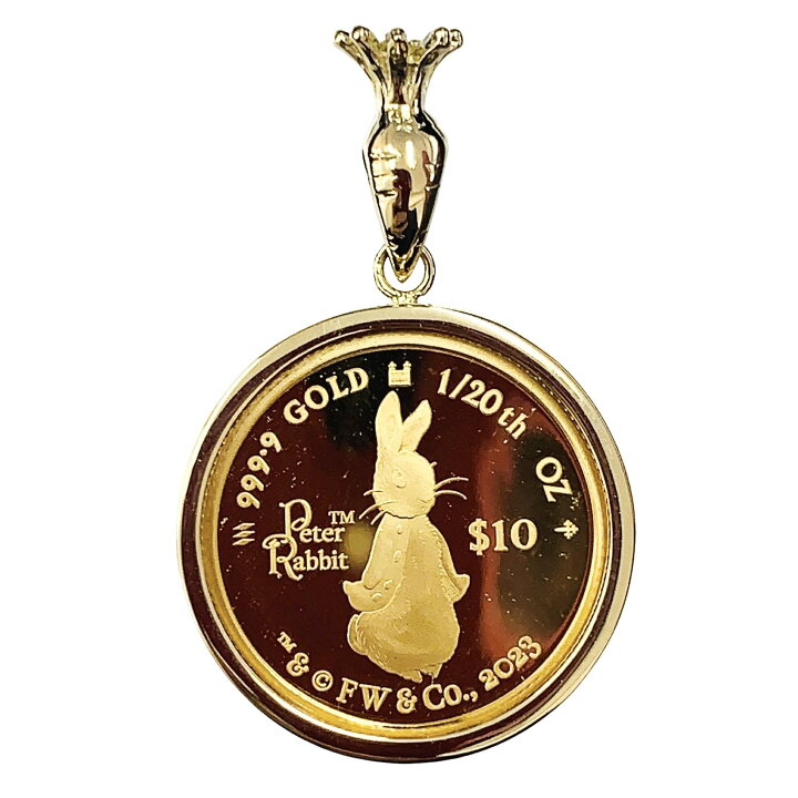 楽天市場】【新品】2023年 ピーターラビット金貨 ウサギ ニンジン 4.25  