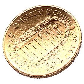 2019年 アメリカ アポロ11号月面着陸50周年 金貨 1/4オンス 純金 21.6金 8.4g イエローゴールド コイン コレクション Gold