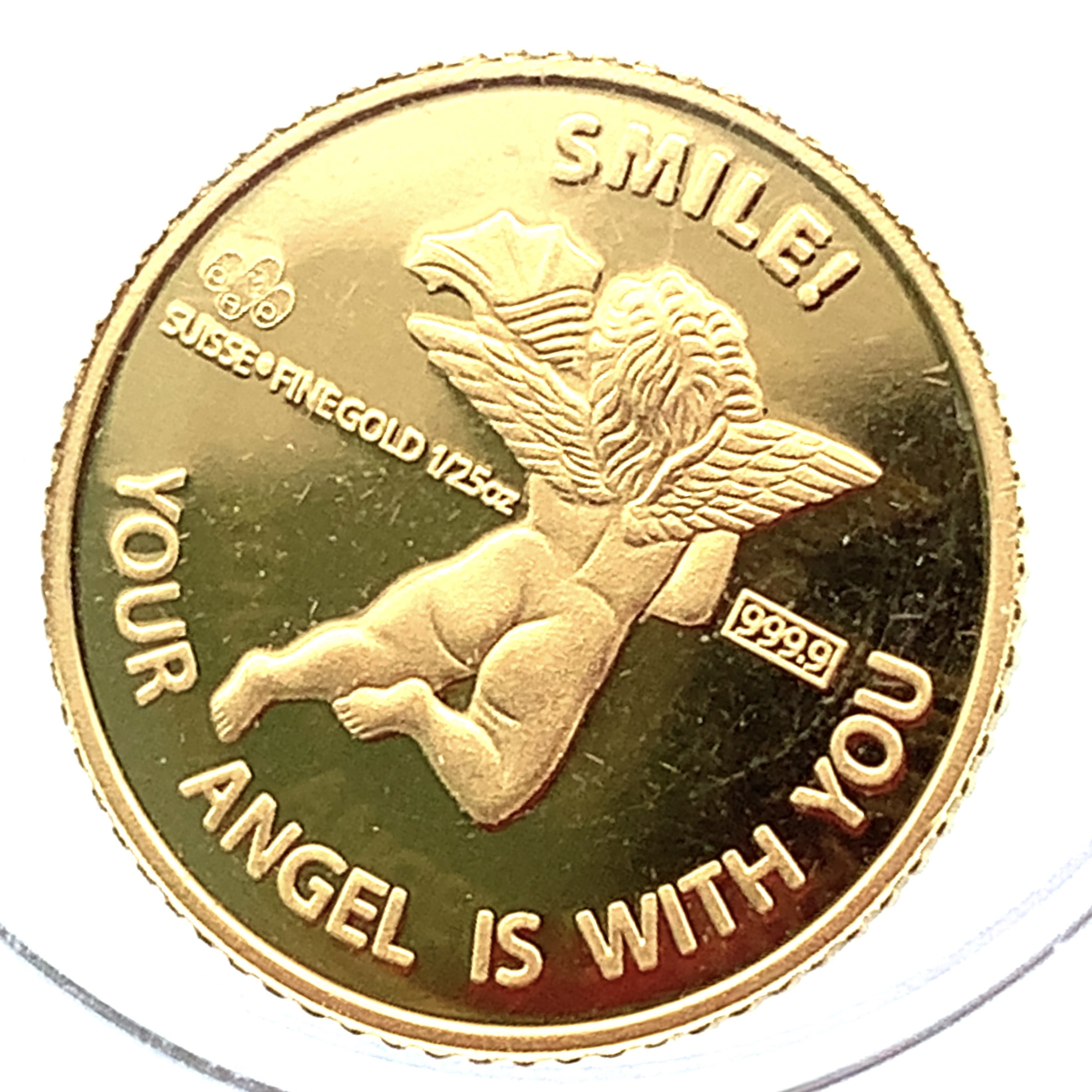 天使金貨 スイス 金 純金  オンス エローゴールド コイン
