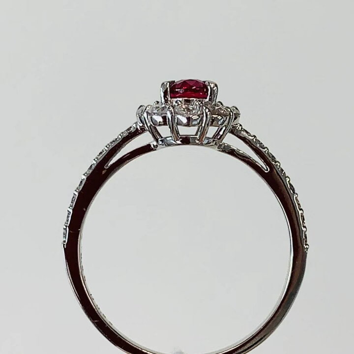 楽天市場】非加熱 ピジョンブラッド ルビー 0.55ct ダイヤモンド 0.53 