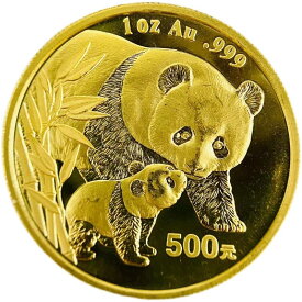 パンダ金貨 中国 24金 純金 2004年 31.1g 1オンス イエローゴールド コイン GOLD コレクション 美品