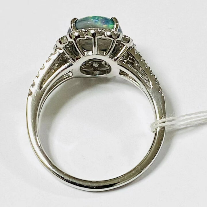楽天市場】1.637ct ブラックオパール 0.73ct ダイヤモンド デザイン 