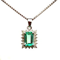 楽天市場】プラチナ ペンダントトップ 中古（種類（宝石）エメラルド 