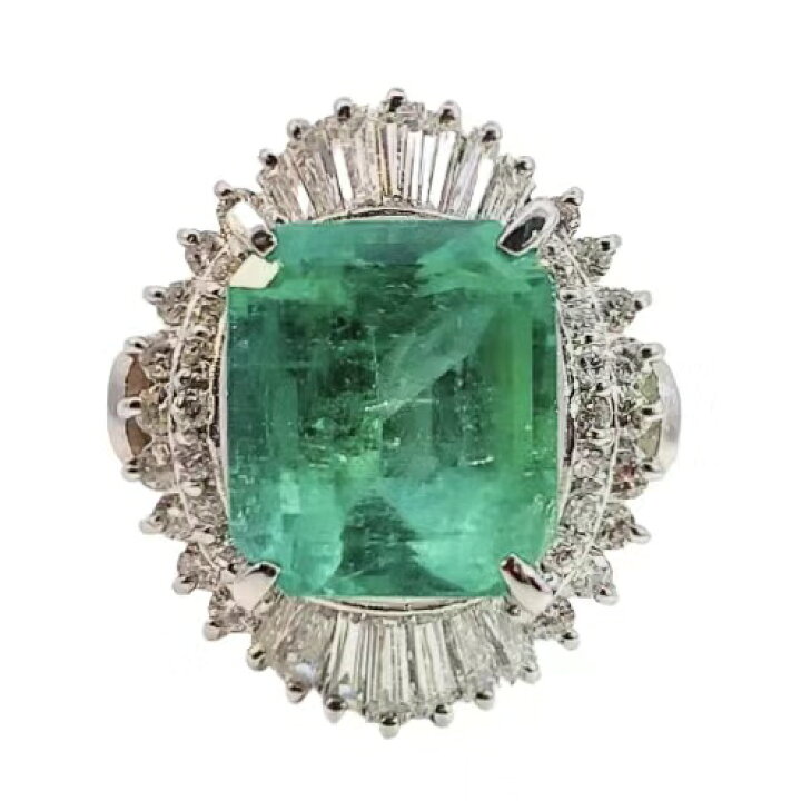 楽天市場】コロンビアエメラルド 4.93ct ダイヤモンド 1.03ct デザイン 